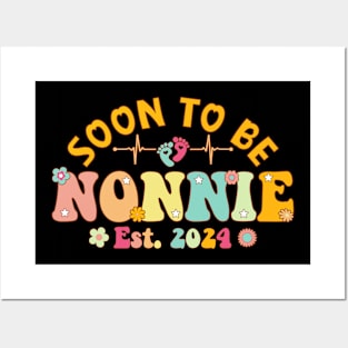 Soon To Be Nonnie 2024 Mother's Day For New Nonnie Posters and Art